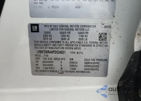 2023 Buick Envision Essence from USA, damaged, VIN LRBFZNR44PD034821